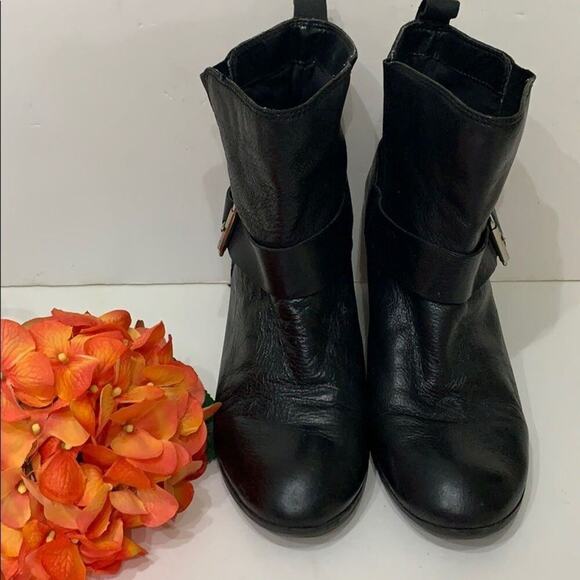 FERGIE (COUNTRY TOO)‎ BLACK LEATHER BOOTS S… - Picture 1 of 8